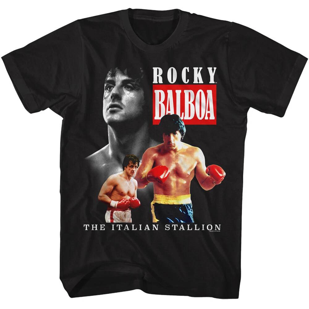 Rocky Balboa The Italian Stallion Tripple Exposure Photo Men s T Shirt 3XL