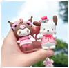 Sanrio Twinkling Cherry Blossom Hello Kitty & Kuromi Pendant Keychain Gift