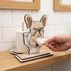 Creative and Funny Wooden Cartoon Animal Vertical Bathroom Entrance Countertop. Bathroom Personalized Roll of Toilet Paper Holder.