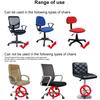 Stretch Elastic Velvet 2 Piece Universal Computer Chair Seat Cover Rotating Office Chair Slipcover