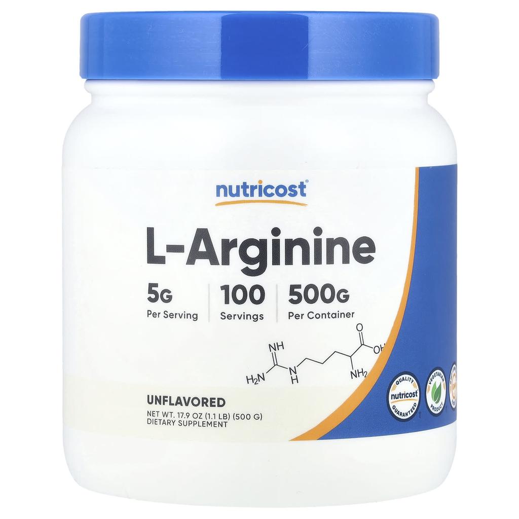 L-Arginine, Unflavored, 500G(17.9Oz)