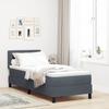 Box Spring Bed with Mattress Dark Gray 80 x 200 cm Velvet