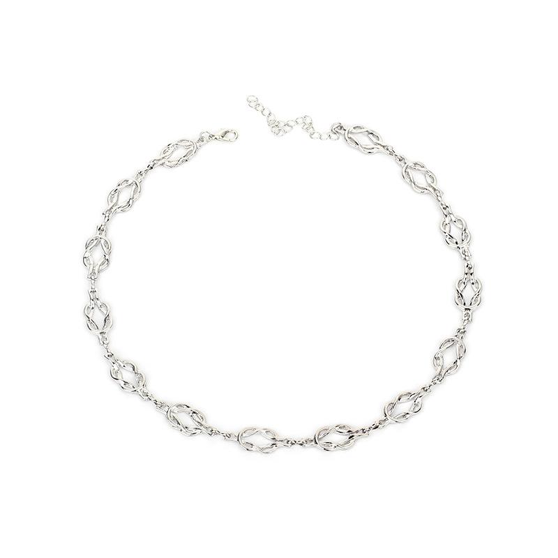 Niche Ins Chinese Knot Necklace Tide, New Accessories Hip-hop Short Choker Jewelry