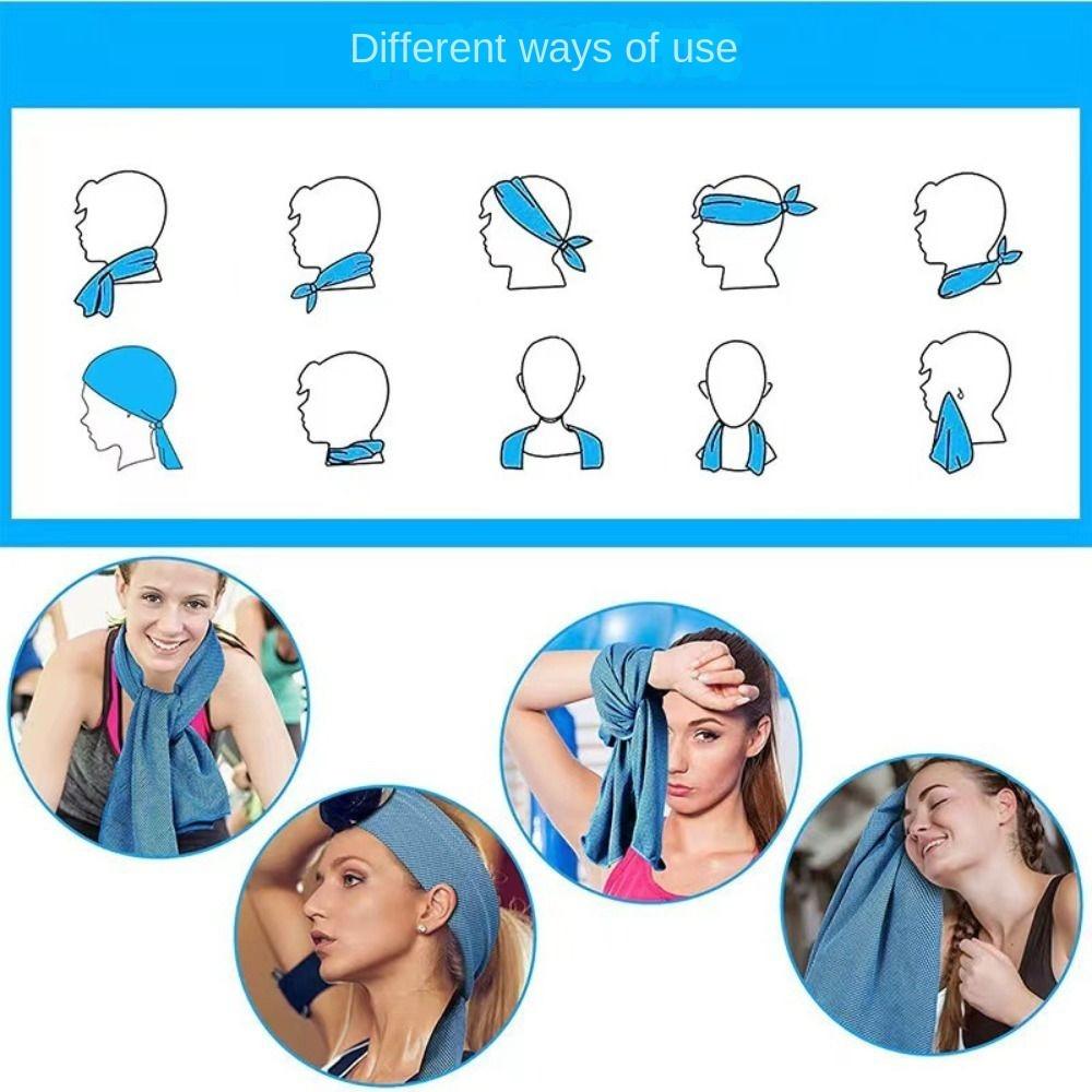Fast Drying Hoodie Cooling Towel Sports Towel  Gym Travel Camping Swimming Yoga Sports