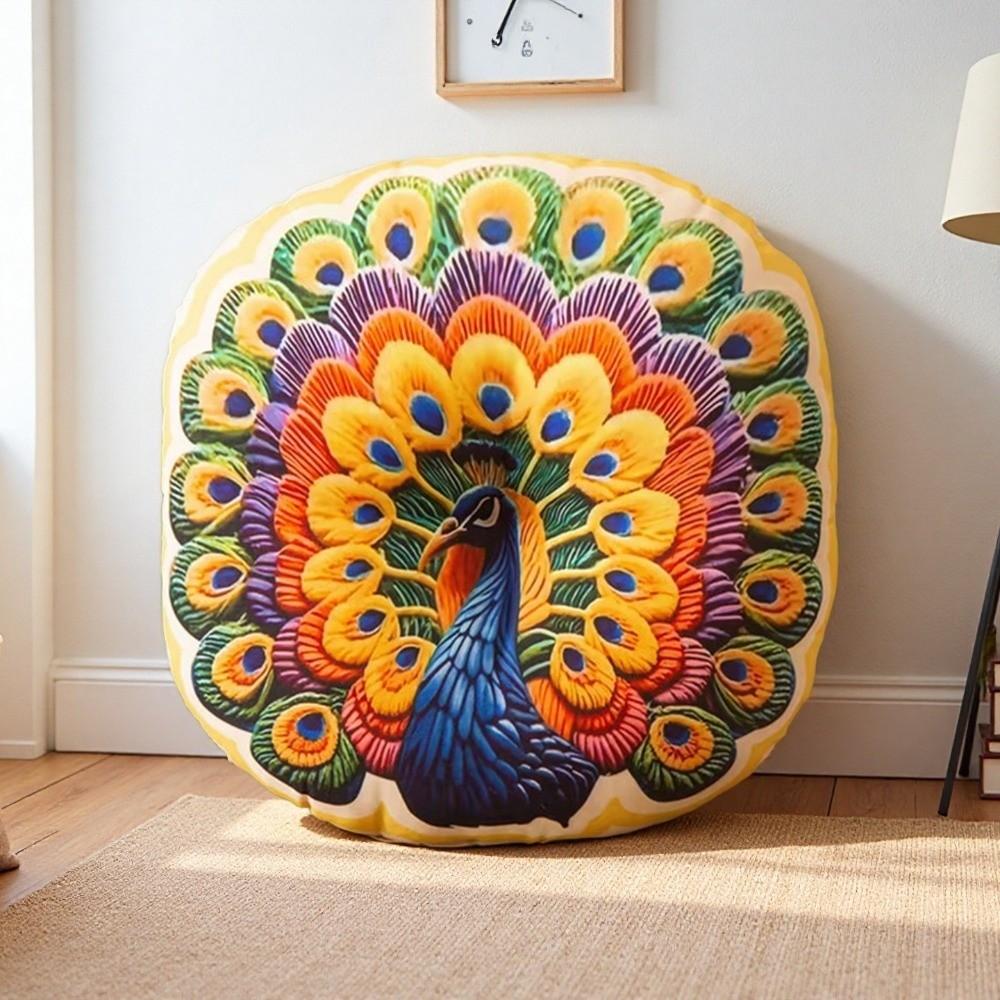 Модный 40 см Футон Подушка Круглая Утолщенная Подушка для Дивана Этнический Стиль Дышащая Подушка Татами для Домашнего Декора 2140₽