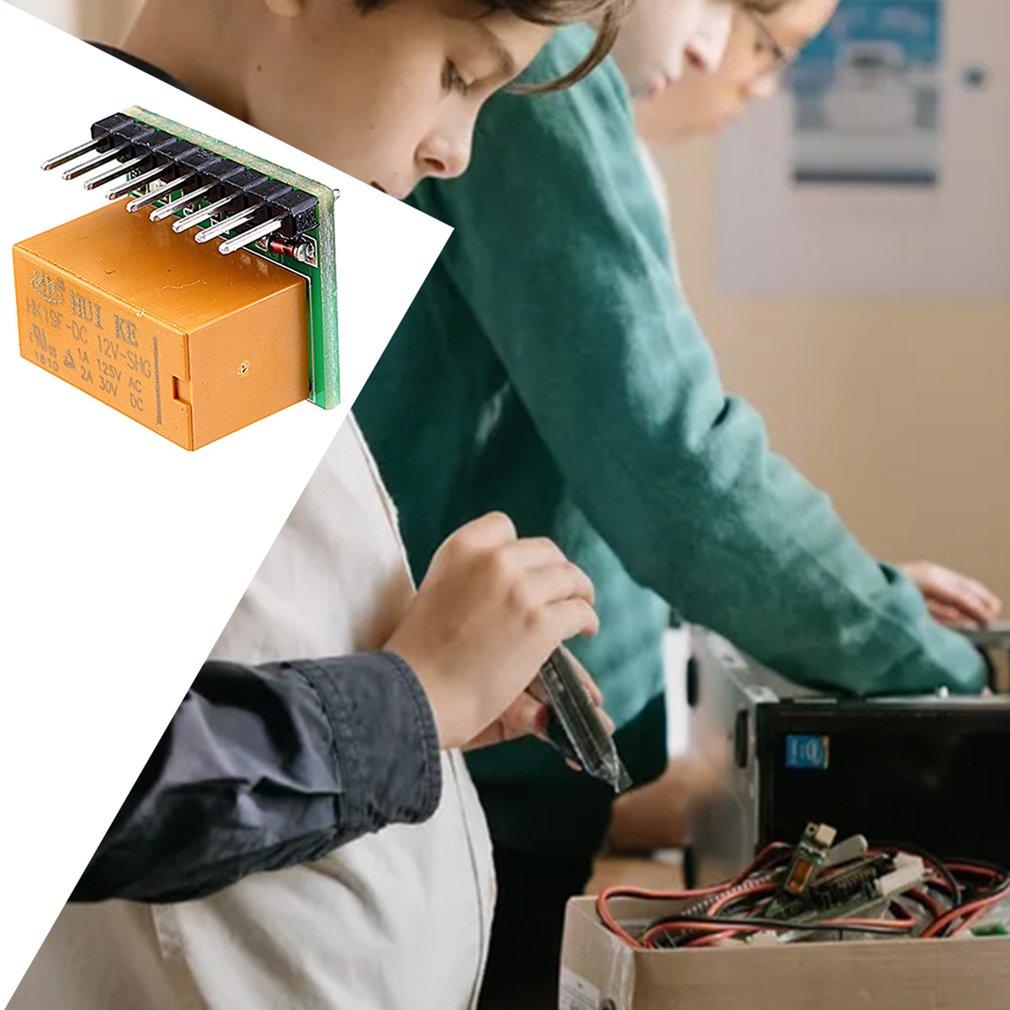 

Ультрамалый двухполюсный двухпозиционный релейный модуль постоянного тока 12 В Dpdt Dr21A01, мини-релейный модуль 12 В Dpdt управляющего напряжения