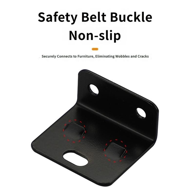 Locking Shelf Fixing Hardware, Steel Support Parts with Mounting Holes for Cabinet Board Installation and Repair