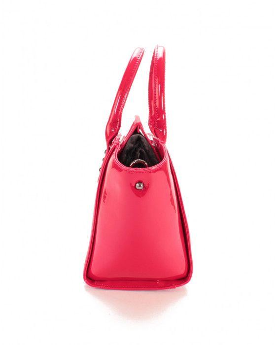 Handbag - Christian Lacroix - Jonc Stud - Red - Patent Synthetic - 30x44x13 Cm