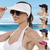 Handmade Natural Foldable Sun Hat Summer Beach Polyester Transparent Visor High Quality Visores Nocturnos For Women Sun Hat