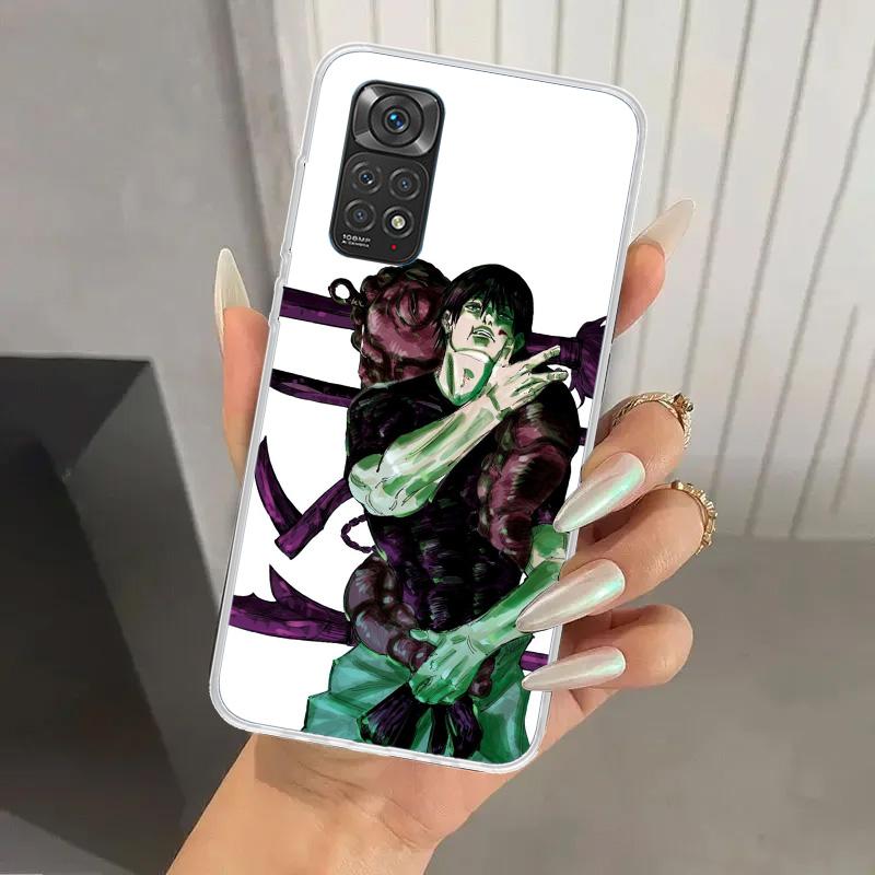 Jujutsus Fushiguro Toji Phone Case for Xiaomi Redmi Note 15 14 14S 13 12S 12 Pro 11S 11 Plus 11T 11E 10S Soft Funda Print Shell