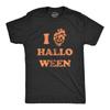 Mens I Heart Halloween T Shirt Funny Spooky Pumpkin Hollows Eve Lovers Tee for