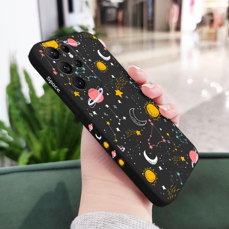 

Full Sky Star Phone Case For Samsung Galaxy S25 S24 S23 S22 S21 S20 Ultra Plus FE S10 Note 20 ultra 10 9 Plus Cover Galaxy S25 FE чёрный