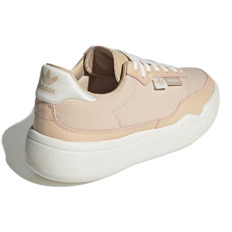 Adidas Originals Her Court Leather Comfortable Lightweight Non-Slip Durable Low-Top Lifestyle Casual Shoes Women sneaker Light-Pink HQ9906
