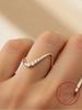925 Silver Minimalism Fashion Wave Zircon Ring For Women Engagement Wedding Anniversary Party High Quality Fine Jewelry