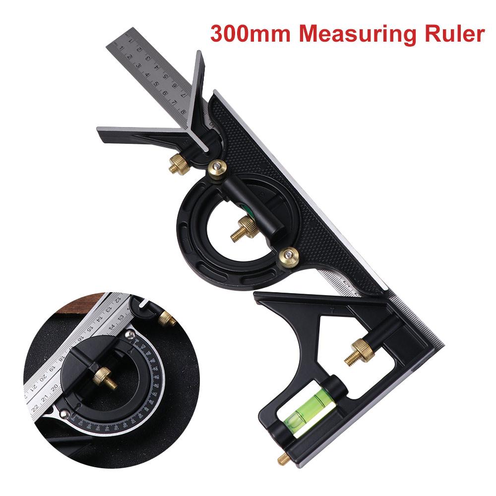 Movable Combination Angle Ruler Adjustable Square Protractor Right Angle Ruler Woodworking