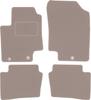 Beige Velours-Fußmatten für: Hyundai i20 I Schrägheck (2008–2014)