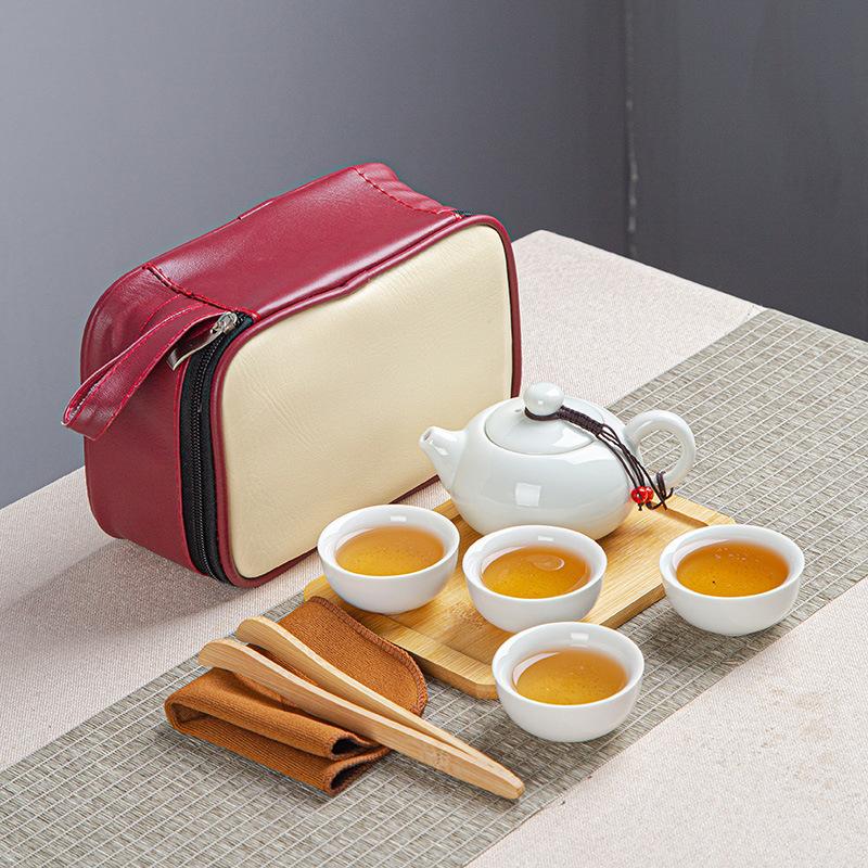 Tragbare Keramik Kuaike Tasse Ein Topf Zwei Tassen Reise Tee Set Haushalt Teekanne Teetasse Kleines Set Geschenke