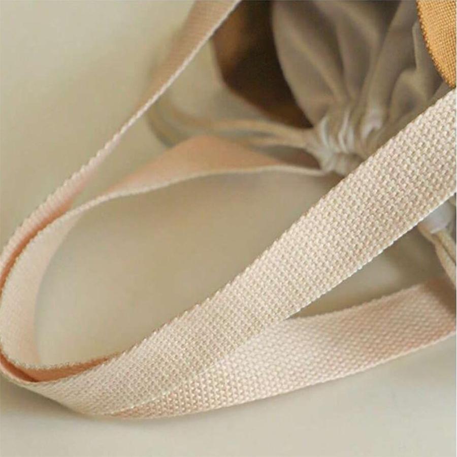 Simple large capacity women's handbag canvas insulated hand-held lunch bag drawstring student insulated lunch bag