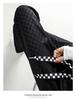Checkered Ice Silk Wide-Leg Pants for Women, Summer 2025: High-Waist, Floor-Length, Casual Petite Straight-Leg Design