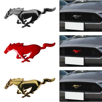 ZISY6 1PCS Car Front Hood Emblem Bonnet Trunk Sticker For Mustang Fiesta Fusion Kuga Ranger Mondeo Taurus Shelby Explorer Escape
