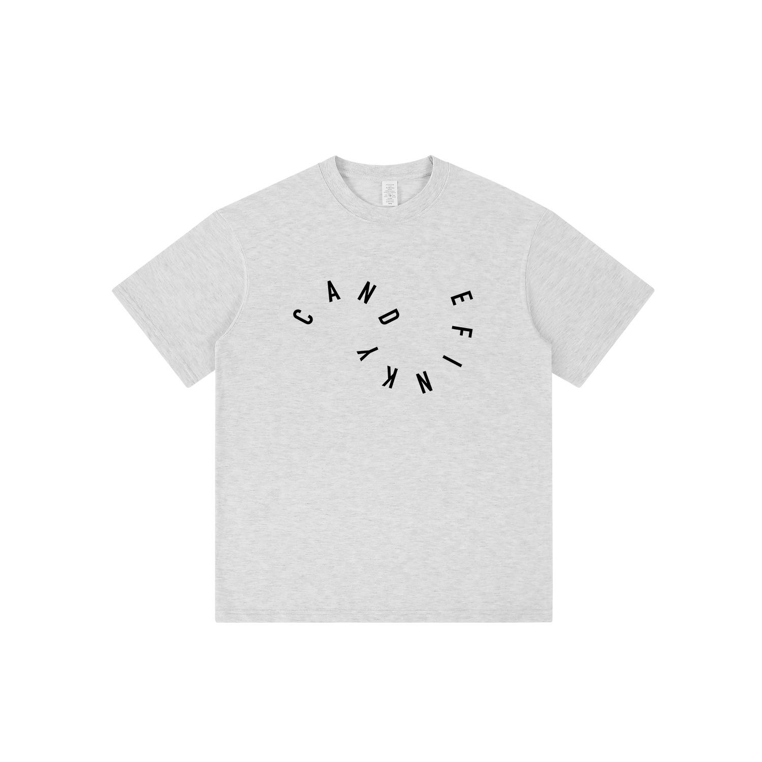 

Unisex Summer Loose Fit Heavyweight Cotton Short Sleeve T-Shirt S темно-синього кольору