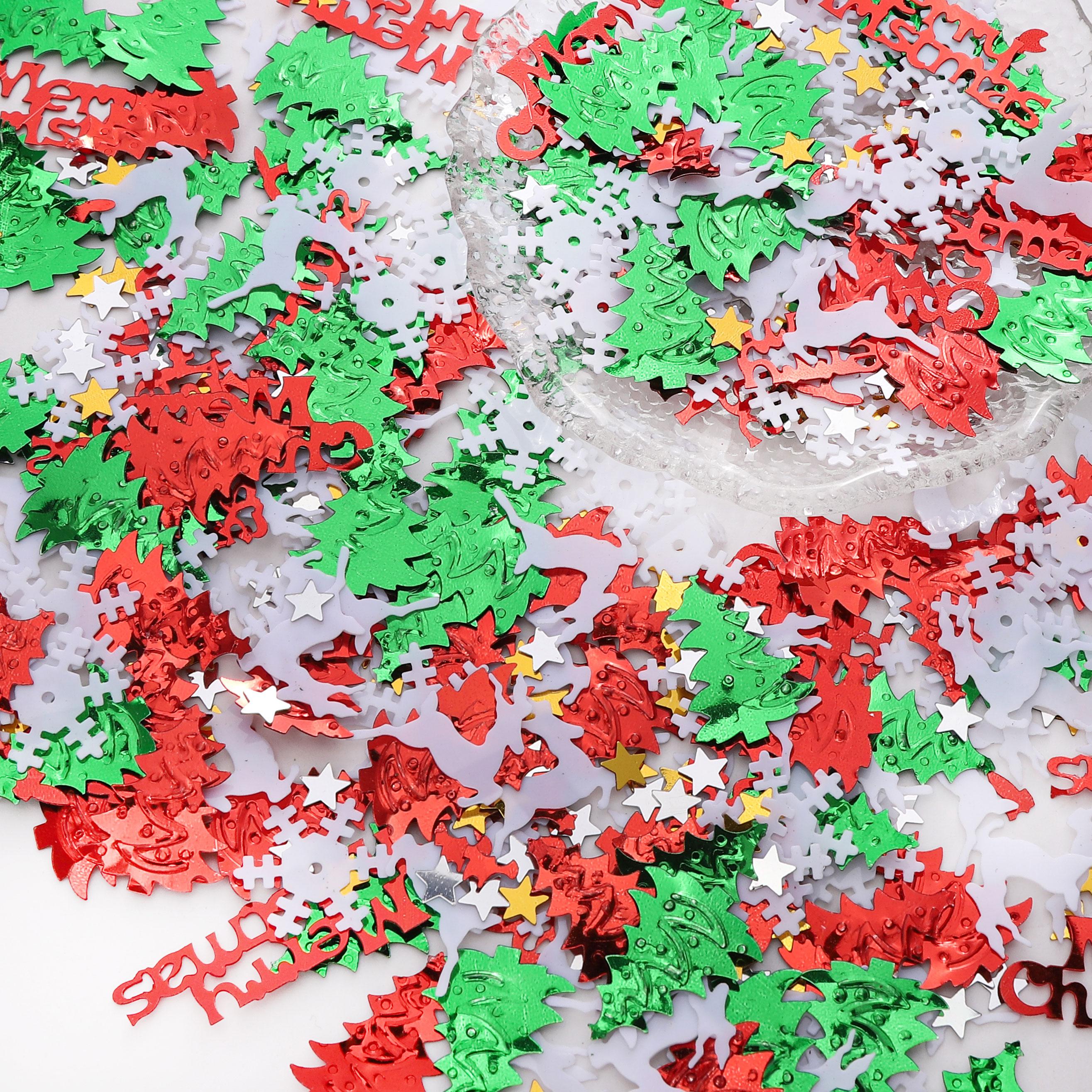 

Рождественская серия Блестки Пайетки Шитье Свадебное рукоделие Женская одежда Аксессуары 6-41mm 10g