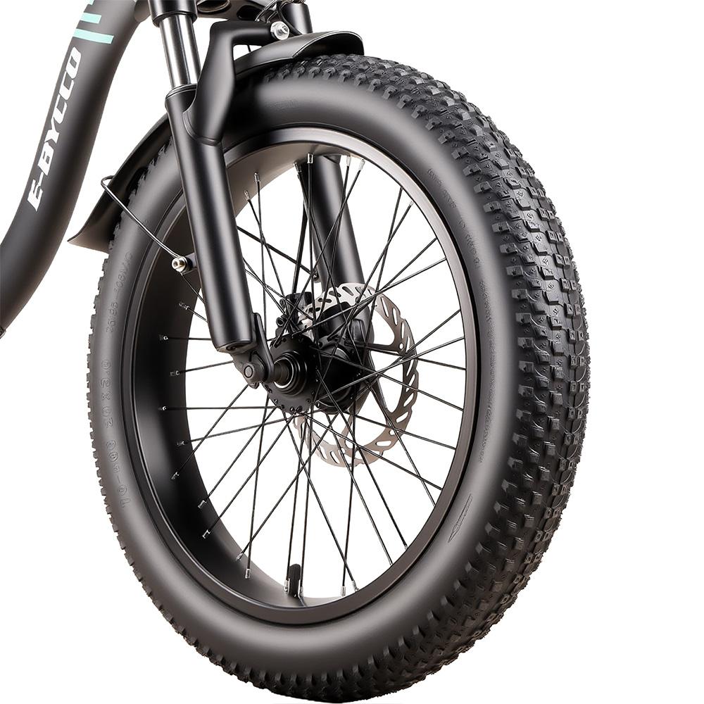 Electric Bicycle Ebycco S1 20" Tire 250W Motor City Electric Bike For Adult 36V 10.4Ah Dual Disc Brakes Max Range 50Km 7 Speed Black