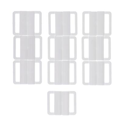 10 Sets Bra Clip Swimwear Clickers Bikini Front Closure Buckle Clips White