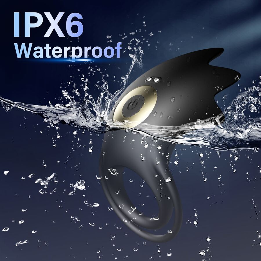 Vibrating Penis Ring Cock Ring Vibrator Male Penis Ring Masturbator Silicone Ring Vibrator Penis Ring for Masturbation Time Delay Male Adult Toys