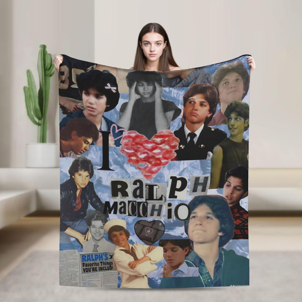 Ralph Macchio Blanket Quality Super Soft  Throw Blanket Winter Camping Living Room Print Bedspread