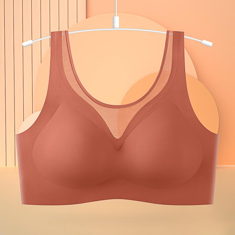 Seamless Plus Size Anti-Sag Sports Bra: Shockproof, Side Support, Bust Minimizing Vest