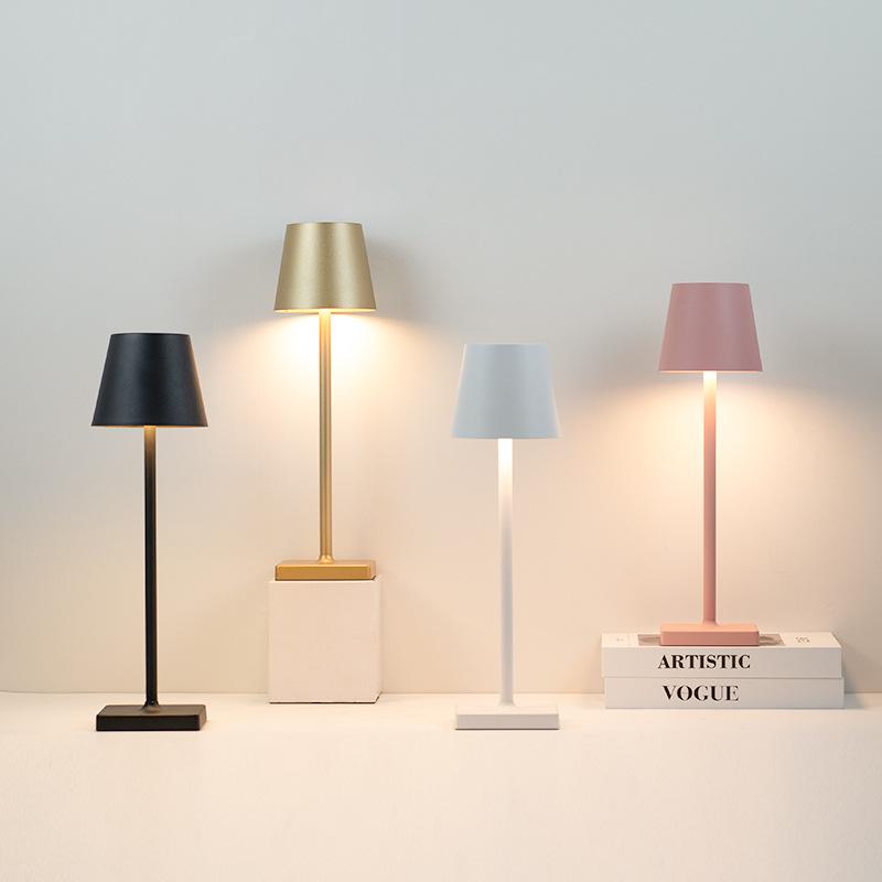 5200mAh New Hotel Cordless Usb Rechargeable Table Lamp Poldina Touch Switch Table Lamp for Bedroom Hotel Living Room Restaurant