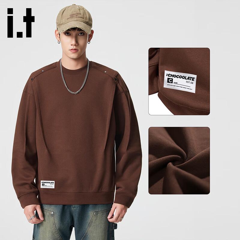 CHOCOOLATEit Men s Winter Loose Fit Round Neck Sweatshirt L