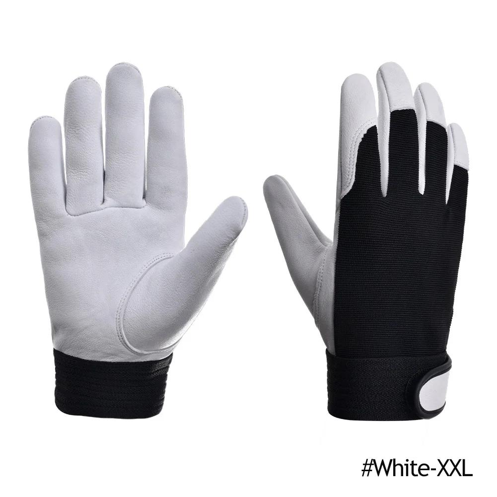 Cowhide Leather Work Gloves Safety Labour Protection Garden Sports Motorcycle Driver Workers Work Welding Wear-resistant Gloves