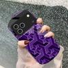 Abstract geometric grid For iPhone 17 16 15 14 Pro 13 Plus 12 mini 11 Pro Max XR X S 7 8 Elliptical Tempered Glass Phone Case