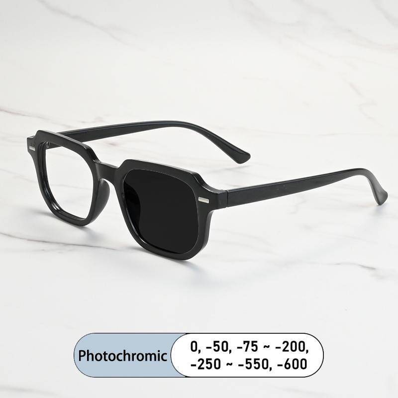 Square Classic Rice Stud Spectacle Frame Men Myopia Glasses Prescription Nearsight Anti Blue Light Women Short Light Eyewear