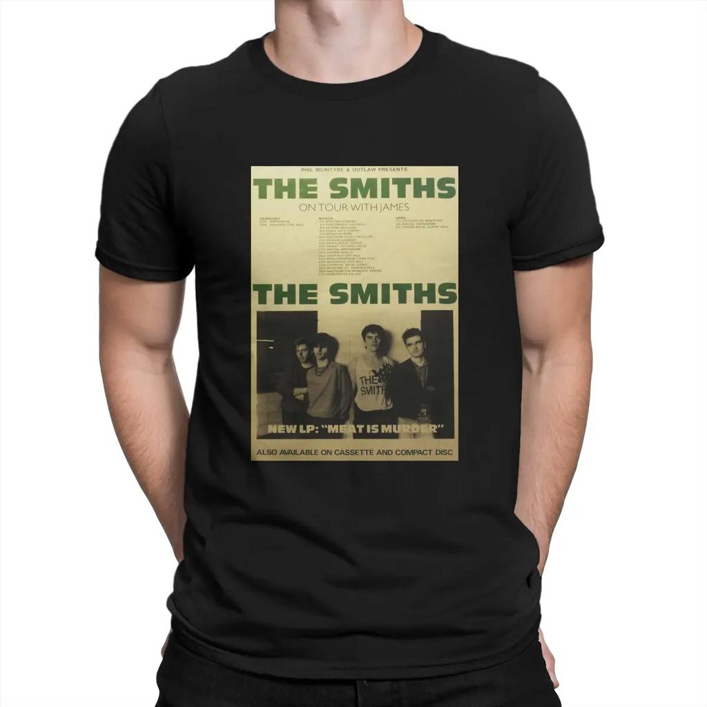 The Smiths Tour T Shirts The Smiths 100% Cotton Tops Casual Short Sleeve O Neck Tee Shirt Original T-Shirts Unisex