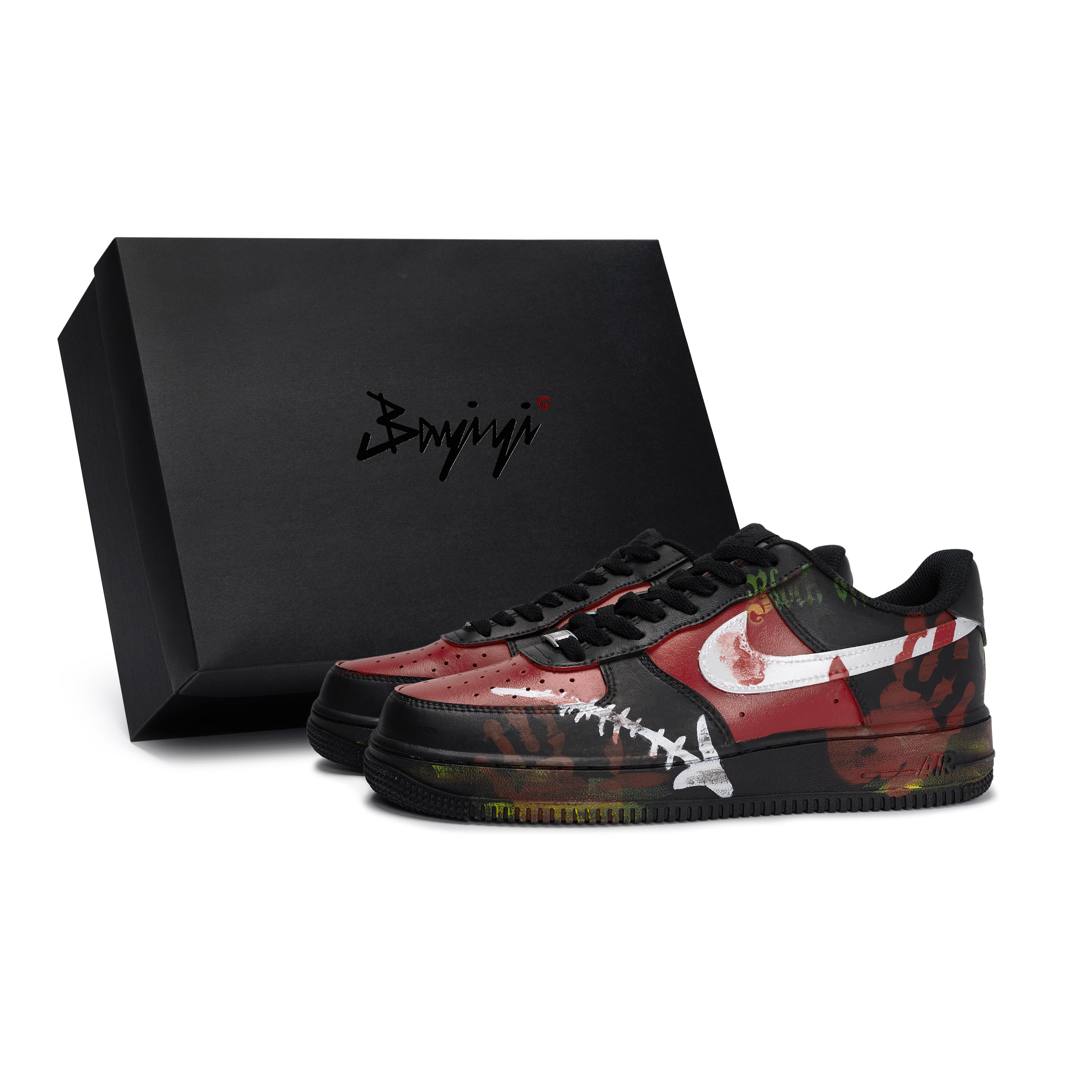 

Nike Air Force 1 Skateboard Shoes Unisex Low top White/Red/Green CW2288-001(Team80-S-BOX) 35.5