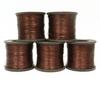 Lot Of 5 Pieces Polyamide Brown Spool Quilting Machine Stitching Metallic
