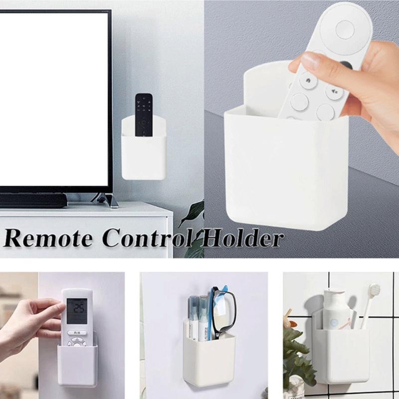 Pack of 6 ABS Plastic Wall Mounted Storage Boxes for Remotes Keys Multipurpose Use Various Locations