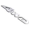 BRIIKPP 4WD Car Marker Silver Metal Car Sticker 3D 3D