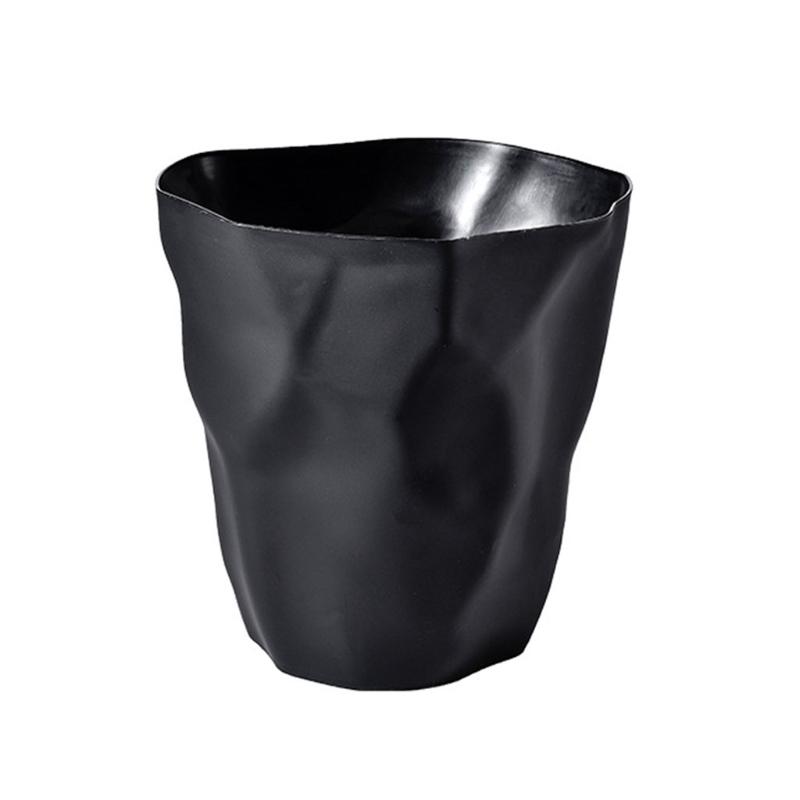 Irregular Trash Can Modern Plastic Garbage Rubbish Bin Waste Basket Flower Pot