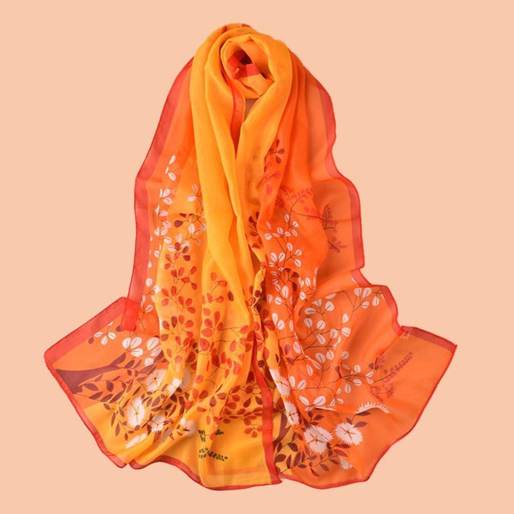 Thin Sunscreen Shawl Long Female Wrap Shawls Elegant Chiffon Scarf  Women's Fashion