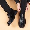 Autumn new men's business casual leather shoes high-end leather men's platform single shoes men's shoes