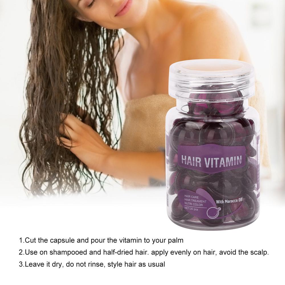 Haarpflege Vitamin Kapseln Feuchtigkeitsspendend Anti-Frizz Haarschäden Reparatur Ätherisches Öl
