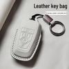 Genuine Leather Key Case for Ford Focus, Mondeo, Edge, Escort, Explorer, and Raptor.