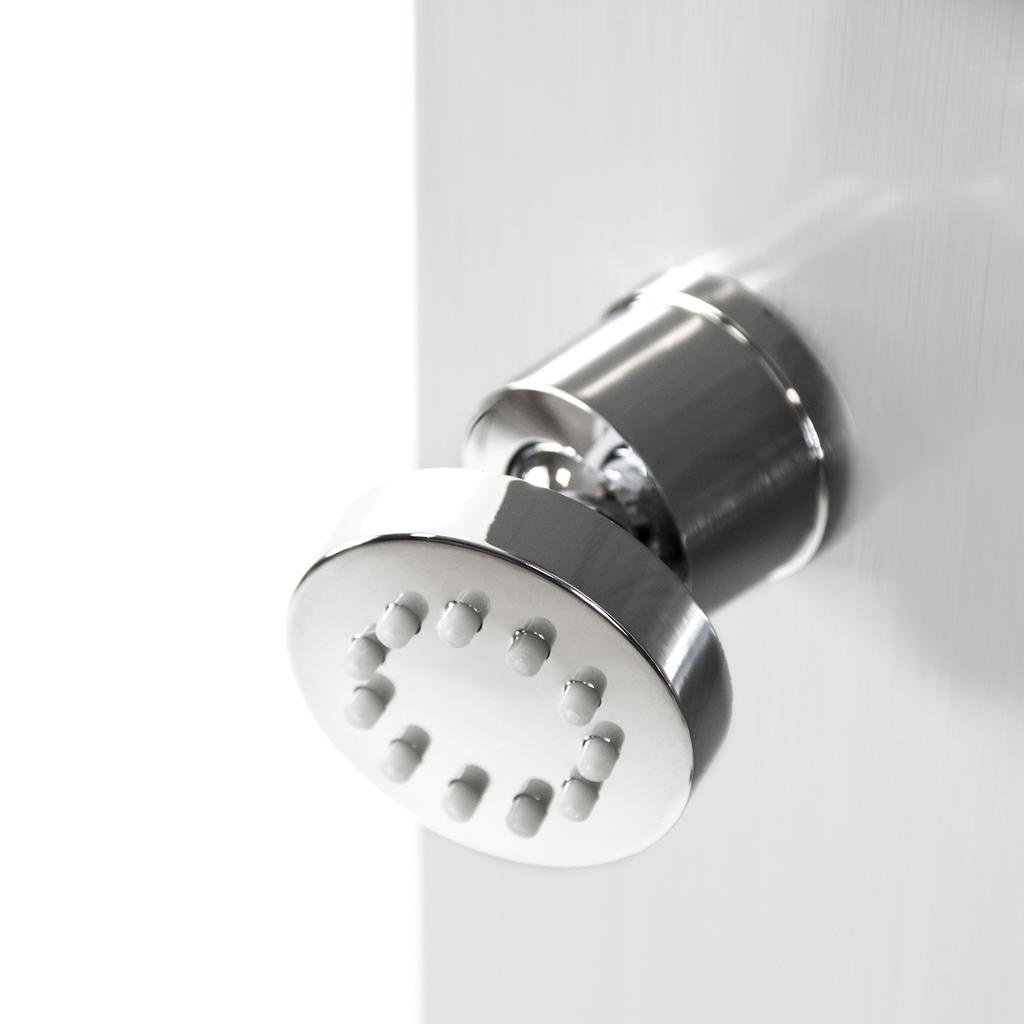 WHITE Shower Panel Faucet