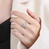 Verstellbare Zirkonringe, Punk-Schmuck aus Edelstahl für Damen Herren, Komfortpassform für den täglichen Gebrauch, Geschenkidee