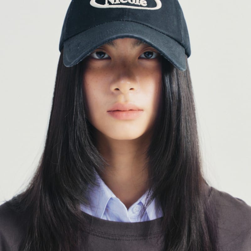NICK&NICOLE NICOLE SEOUL CIRCLE BALL cap_VINTAGE Black