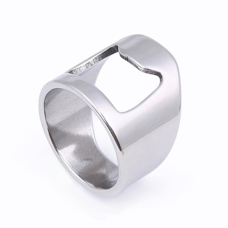 Stainless Steel Mesh Men's Titanium Ring Set - 5-Piece Fashion Collection